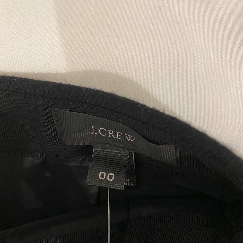 J crew black wool skirt